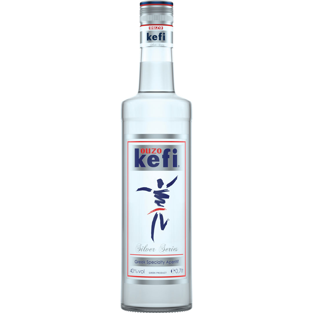 Ouzo Kefi Silver Series - Græsk Spiritus med Glæde