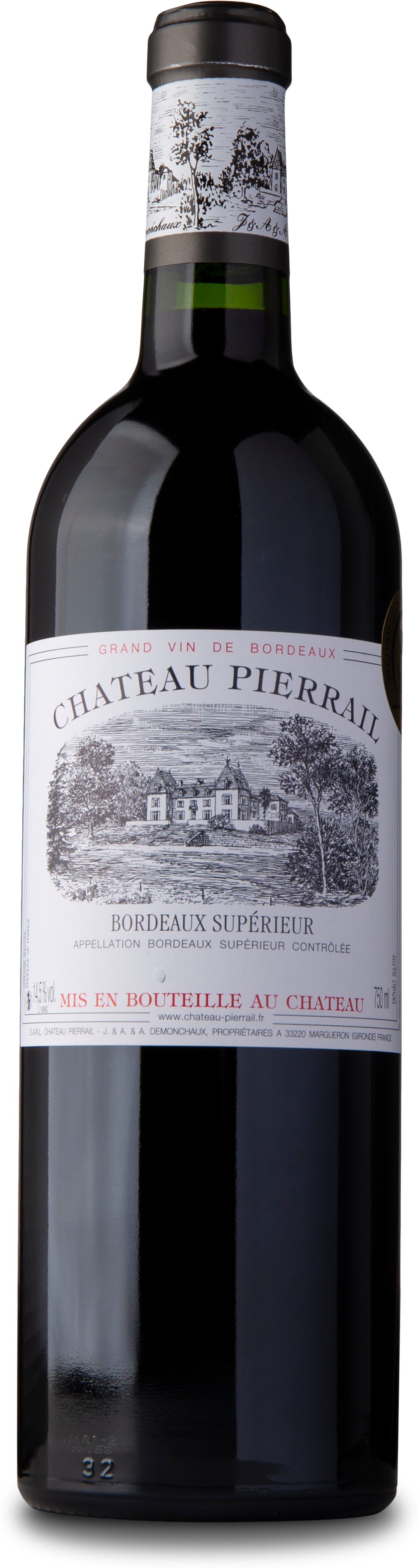 - Chateau Pierrail Rouge Bordeaux Superieur 2018