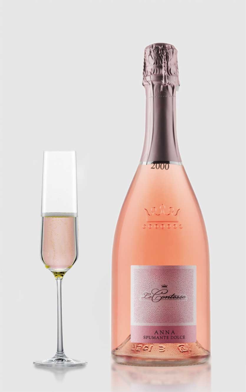 Sød Mousserende Rosévin - Spumante Rosé Dolce Anna